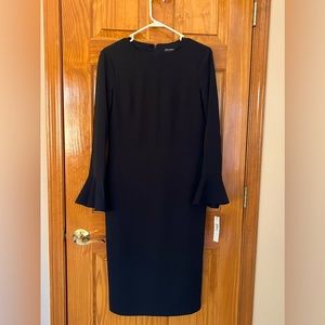 Maggie London new black cocktail dress long sleeves